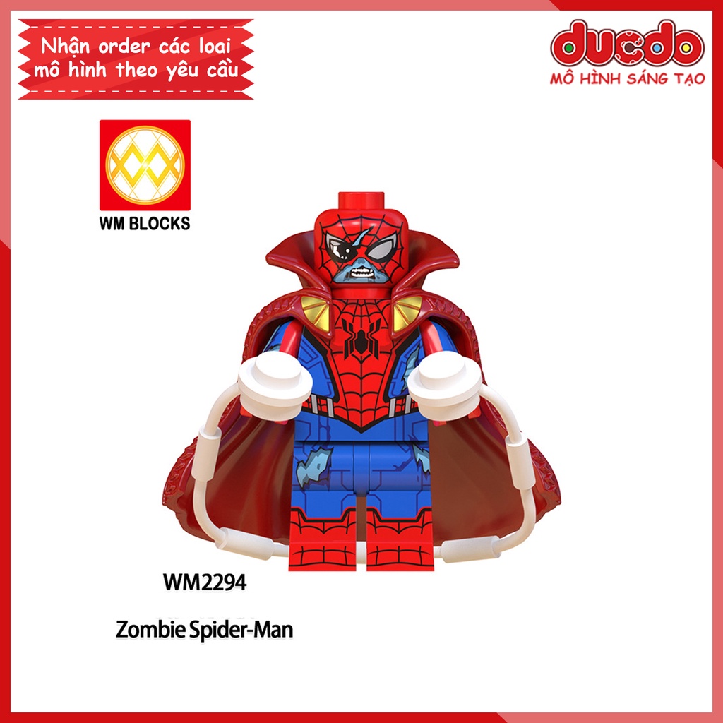 Minifigures các nhân vật Marvel What If Zombies - Đồ chơi Lắp ghép Xếp hình Mini Mô hình Iron Man WM WM6132