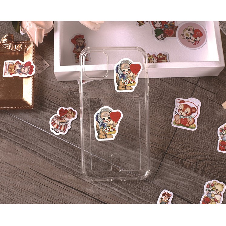 Hộp 46 stickers hình gấu Kenny dễ thương