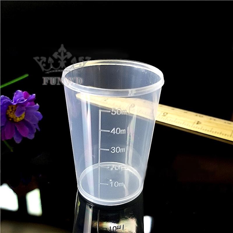 Cốc Đo Lường Bằng Nhựa Trong Suốt 57.5x33 X 43mm Tiện Dụng Cho Nhà Bếp / Phòng Thí Nghiệm