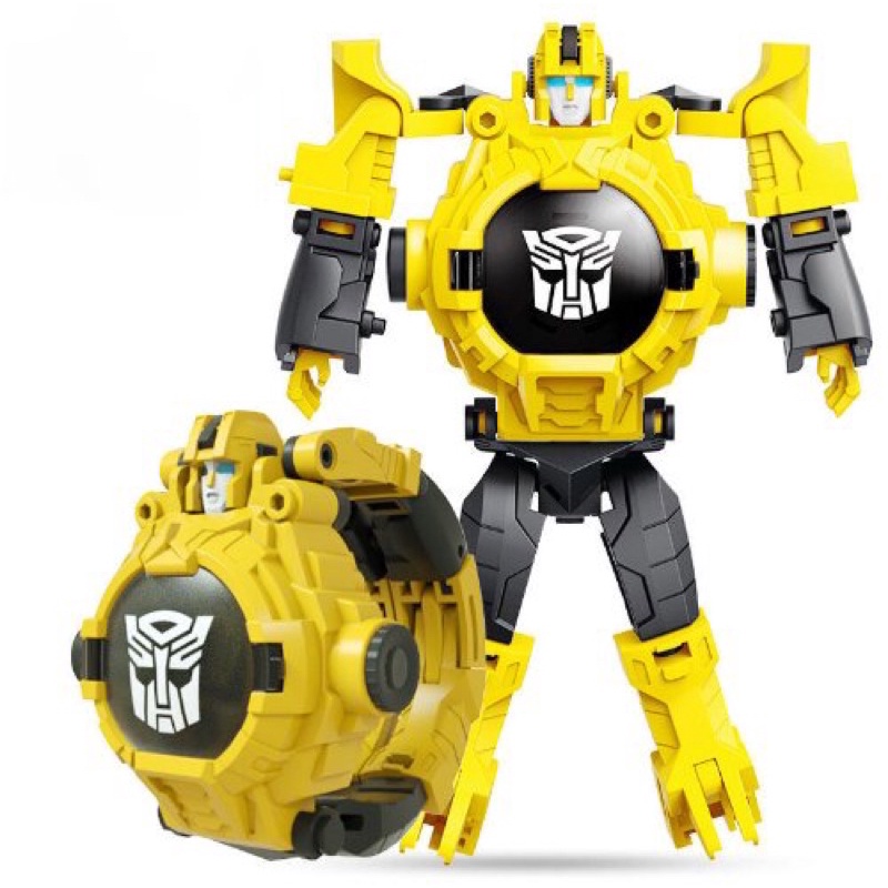 Đồng Hồ Điện Tử Biến Thành Siêu Nhân Chiếu 24 Hình Cho Bé, Robot Biến Hình