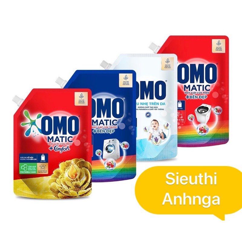 Túi Nước Giặt OMO Matic 2.0kg