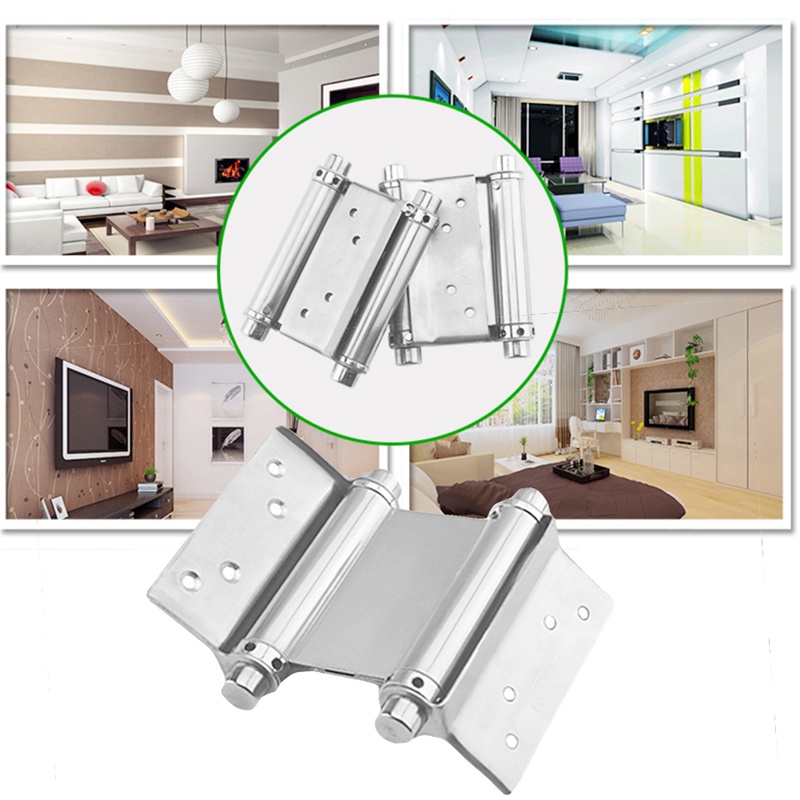 Set 2 Bản Lề Cửa 3 Inch Bằng Thép Không Gỉ Chất Lượng Cao
