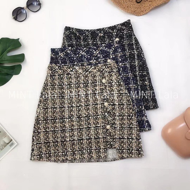 Chân Váy Ngắn Đẹp Lưng Cao Họa Tiết Kẻ Ô - HQC | BigBuy360 - bigbuy360.vn