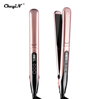 Máy duỗi uốn tóc CkeyiN HS511 2 trong 1 có tấm nhiệt gốm tourmaline chuyên dụng