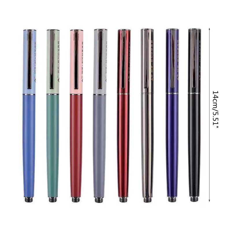 Goo Bút Máy Kim Loại Với Ngòi Bút Ẩn Ngòi Piston Xả Mực Lâu Trôi