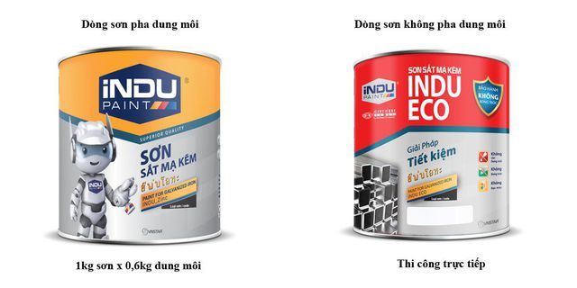 SƠN SẮT MẠ KẼM 2,5Kg