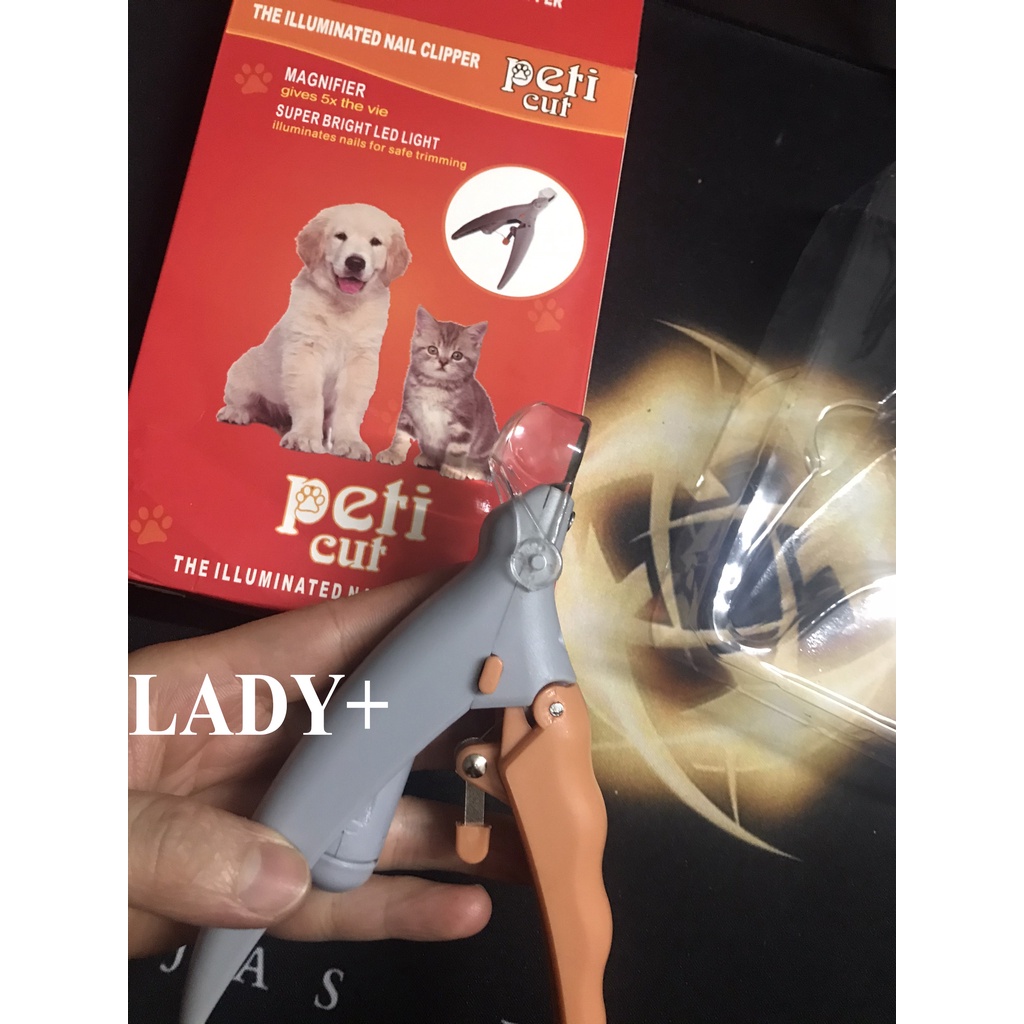 [PIN TẶNG KÈM] [THANH LÝ] Kéo cắt móng chân cho chó mèo có đèn LED và chống nước