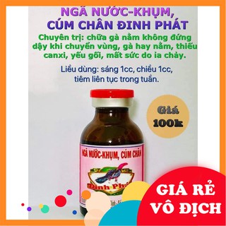 Đặc Trị Khụm Chân, Ngã Nước Cho Gà Đá Đinh Phát