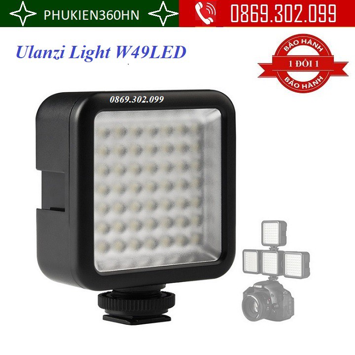 Đèn Led Mini Ulanzi Video Light W49LED