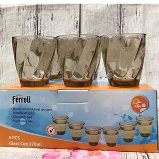 BỘ 6 CỐC THỦY TINH FERROLI