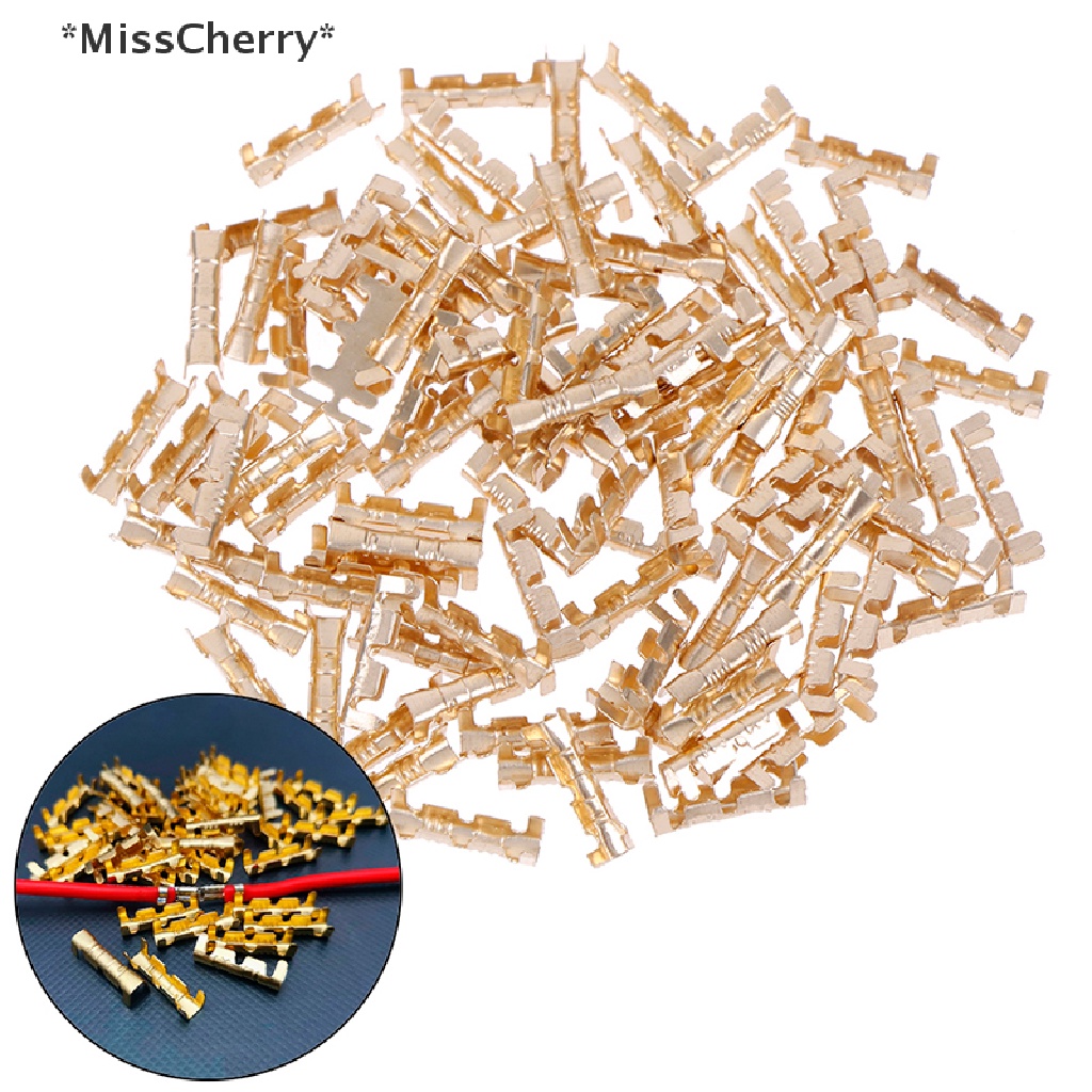 Set 100 đầu nối uốn dây điện bằng đồng 0.5-1.5mm2