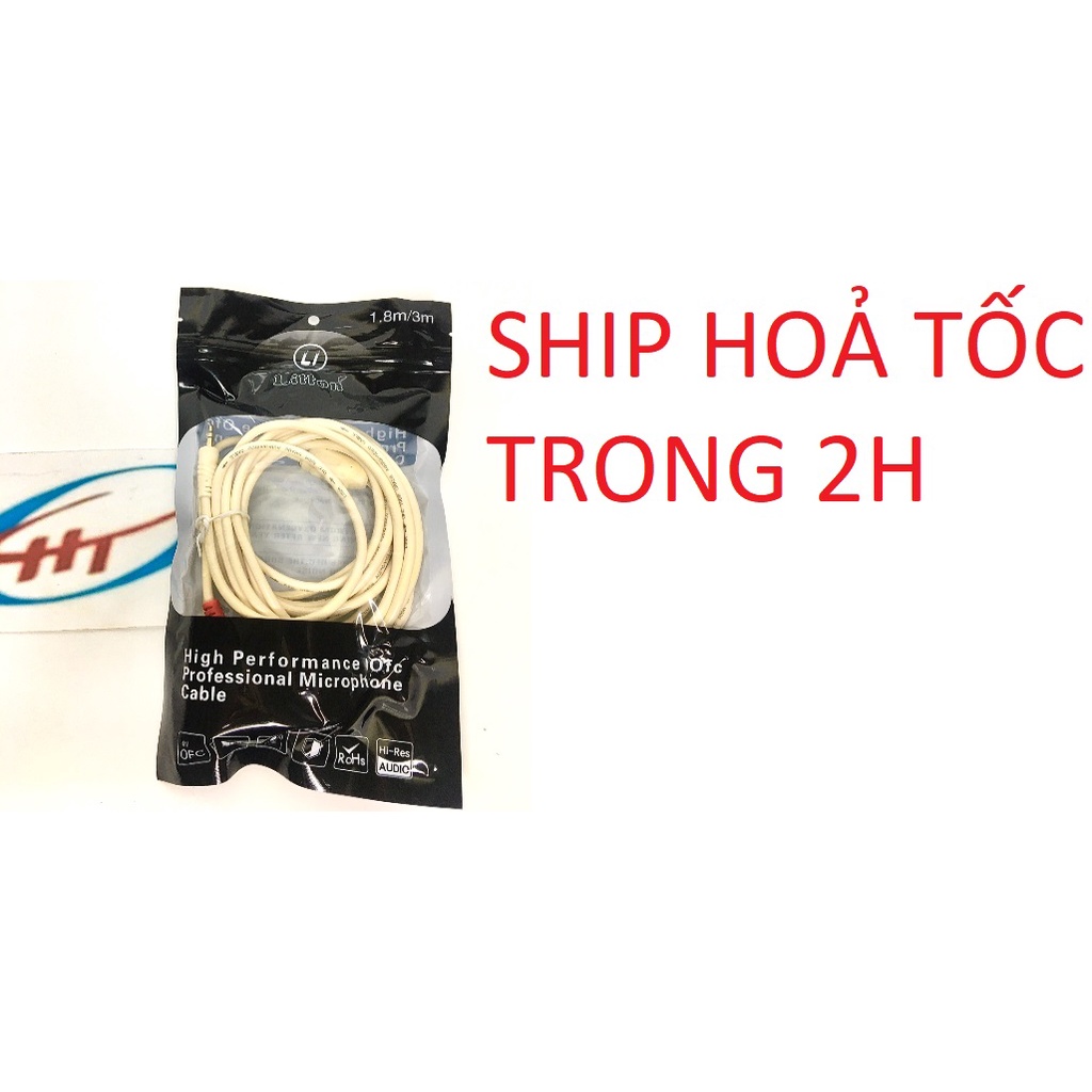 Cáp loa 1 đầu jack 3.5 ra 2 đầu AV hoa sen dài 1.8M 3M 5M 10M 15M cao cấp (dây loa 1 ra 2)