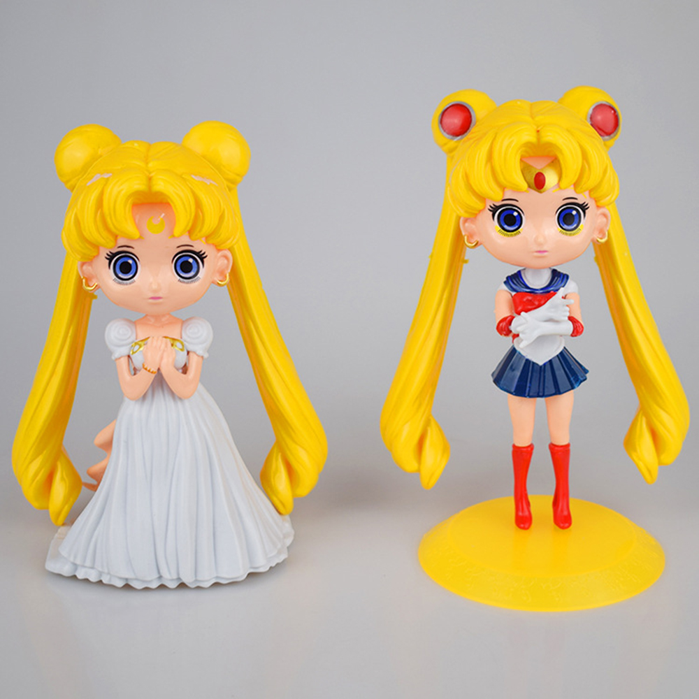 SAILOR MOON SAILOR MOON Mô Hình Nhân Vật Thủy Thủ Mặt Trăng Dễ Thương 11cm