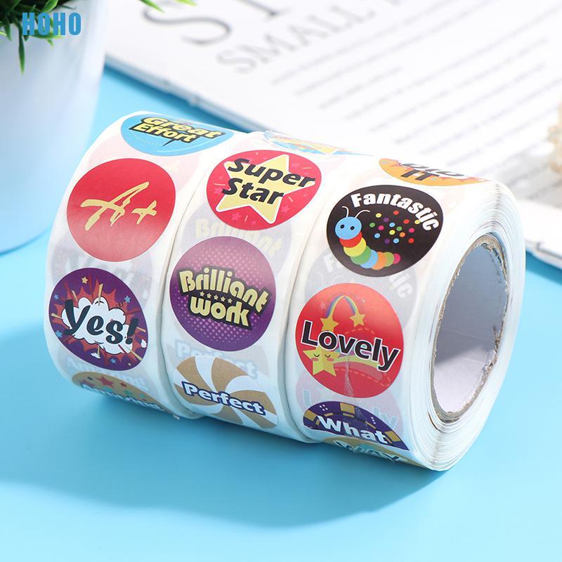 Set 500 Hình Dán "Good Job" 8 Thiết Kế Vui Nhộn Cho Bé
