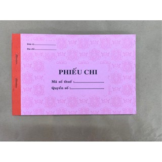 Phiếu chi 2 liên (combo 10 cuốn) 50 bộ 100 tờ