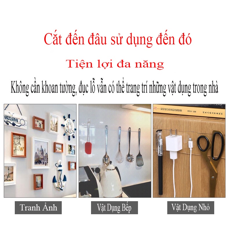 【HCM Sẳn Hàng 】Băng Dính 2 Mặt Acrylic Trong Suốt  Đa Năng Siêu Dính Mọi Bề Mặt Hiệu Quả Cao Có Thể tái Sử Dụ