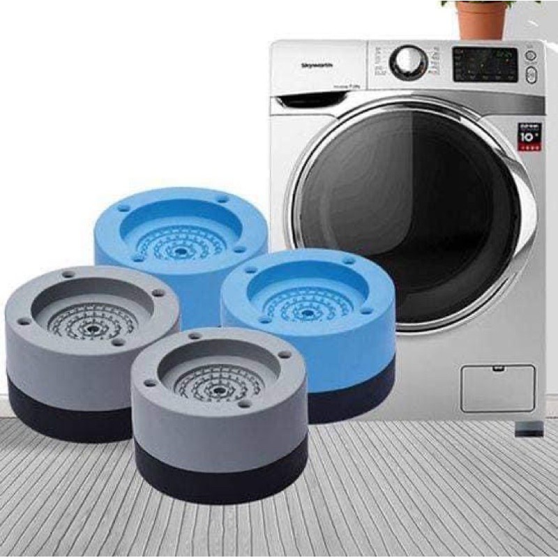 ️Set 4 cái đế kê chân máy giặt chống rung chống ồn loại dày silicon cao cấp
