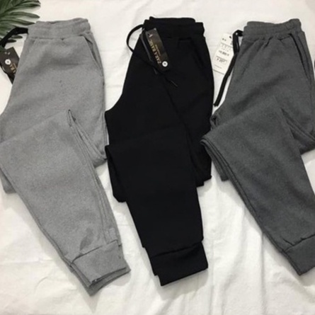 Quần jogger nỉ thun tăm nữ bo gấu mặc nhà đi chơi; Quần dài nỉ thun thu đông nữ, jogger thun nỉ nữ bo gấu - QJCG21