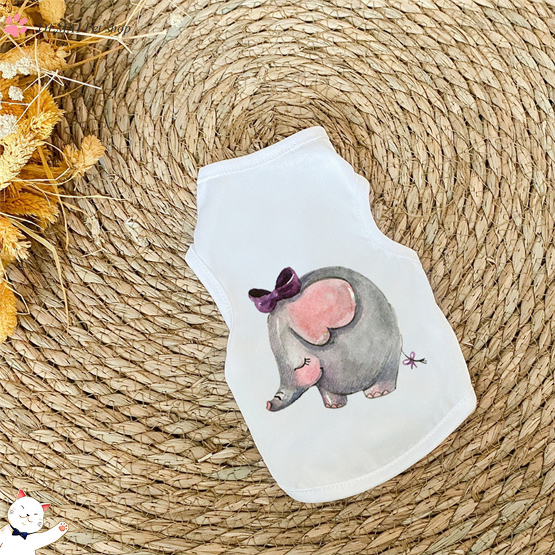 Áo thun thời trang mùa hè xinh xắn đáng yêu dành cho thú cưng