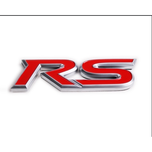 Decal logo kim loại chữ RS dán vành chắn bùn phía sau cho xe hơi CHEVROLET