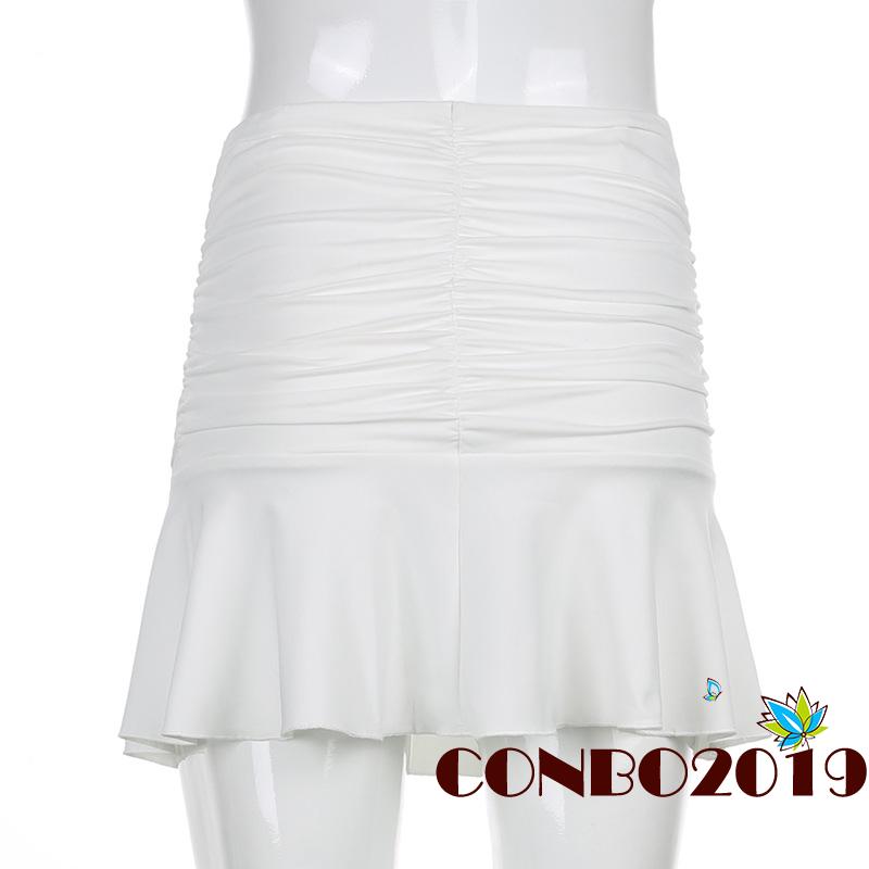 Chân Váy Ngắn Chữ A Màu Trơn Thời Trang Nữ Tính