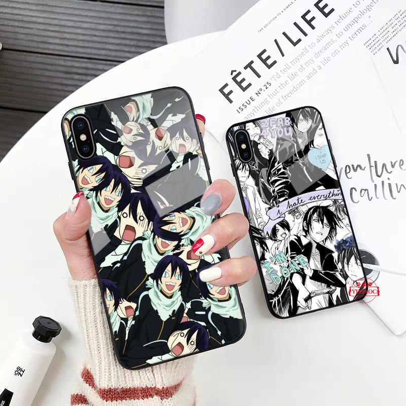 Ốp Điện Thoại Mặt Kính Hình Anime Noragami Yato 359b Cho Iphone 5 5s Se 2020 6 6s 7 8 Plus X