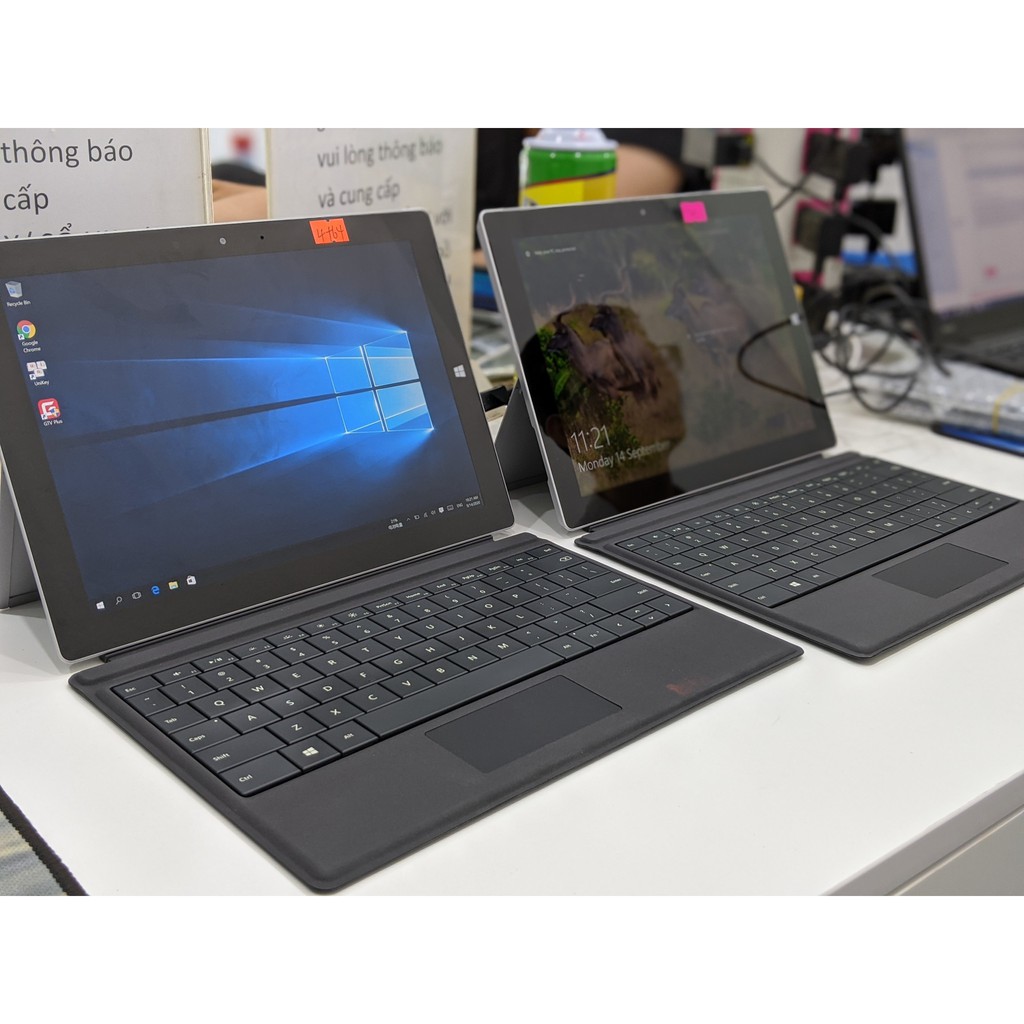 Máy Tính bảng Microsoft Surface 3 Ram 4GB . 64+128gb || WIN 10 Pro  || Kèm bàn phím & sạc cáp chính hãng tại Playmobile