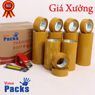 (Giá sỉ) Băng dính 0.5kg x 200 yard - Siêu dính Đủ cân