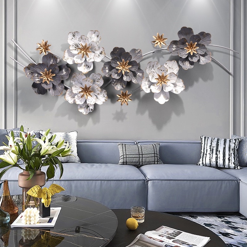 Tranh sắt treo tường decor trang trí phòng khách hiện đại. BH 3 năm