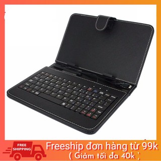 Bao da bàn phím Bao da kèm bàn phím cổng Micro USB cho điện thoại/ máy tính bảng 7 inch cao cấp-có ảnh