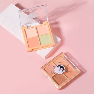 [GOGO TALES] Bảng che khuyết điểm 4 ô kèm cọ Gogotales Facial (GT254)