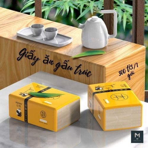 Giấy ăn gấu trúc là loại giấy ăn để bàn ăn , bàn làm việc , phòng bếp