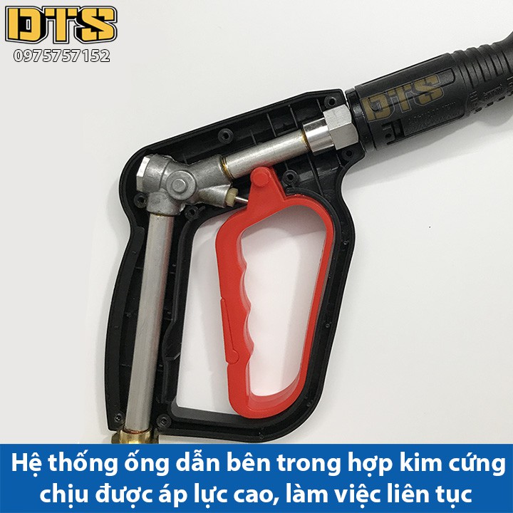 Bộ súng xịt DTS1 Ren ngoài 14mm - Đầu ren tròn và bình tạo bọt tuyết cho máy rửa xe áp lực cao, máy xịt rửa cao áp