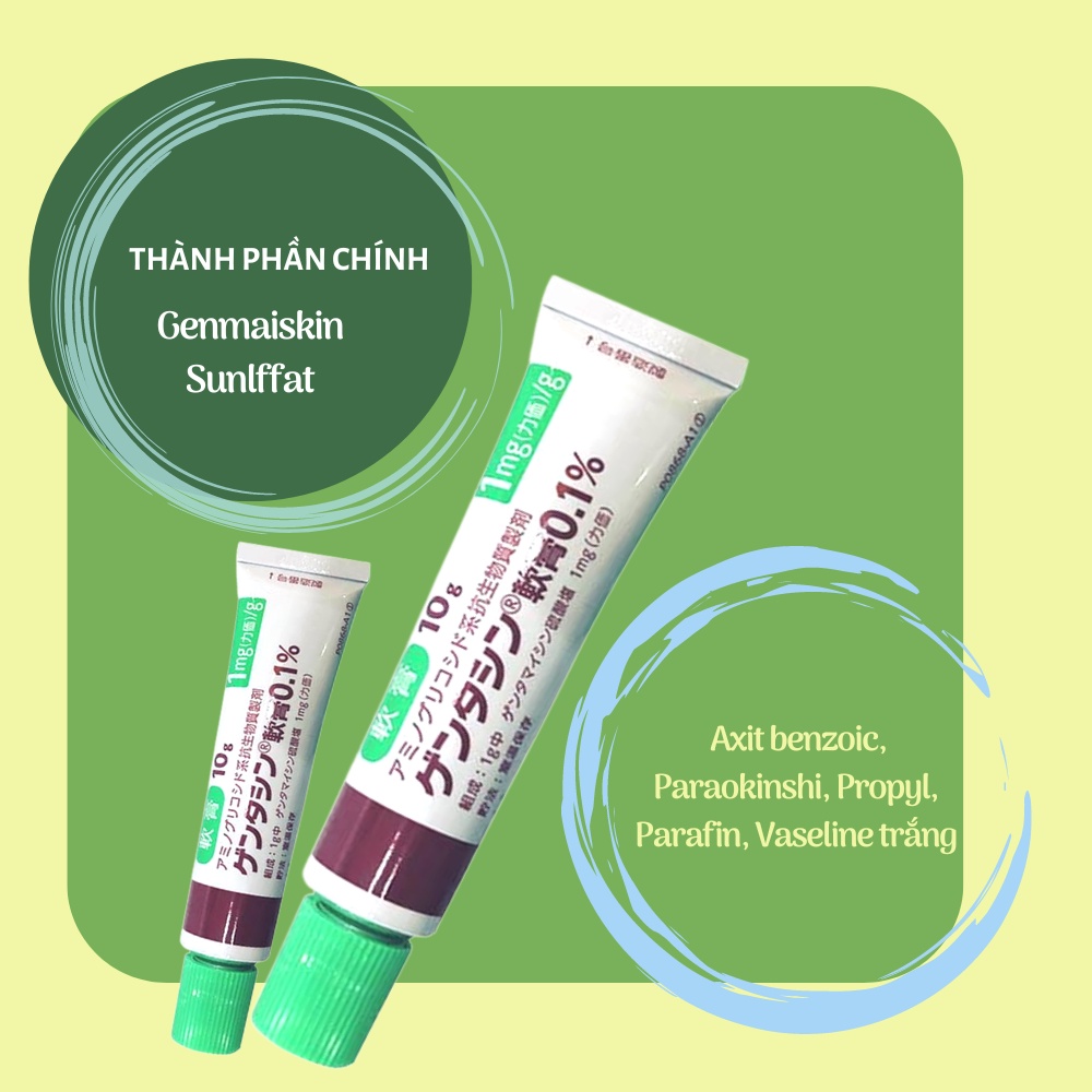 Kem mờ sẹo Gentacin Nhật Bản 10g