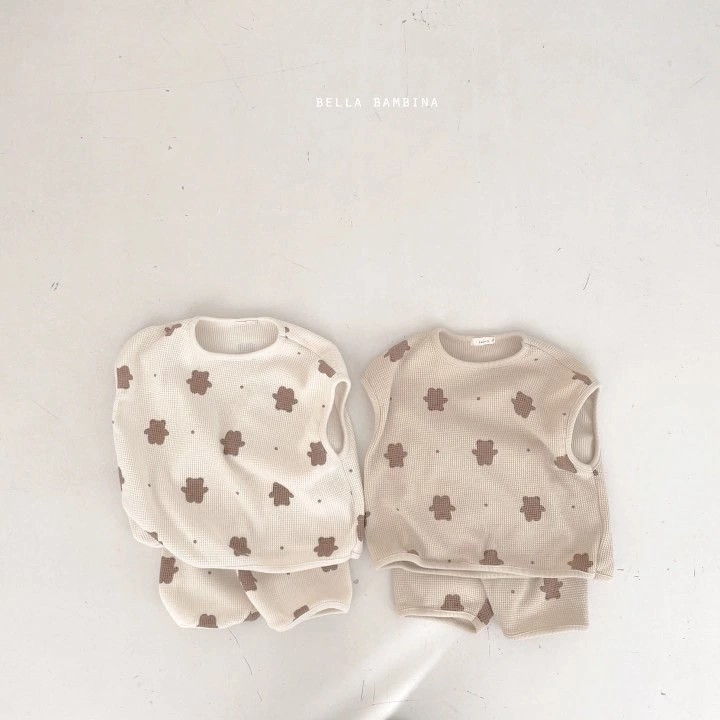 Bộ Quần Áo Mùa Hè In Hình Gấu Dễ Thương Cho Bé