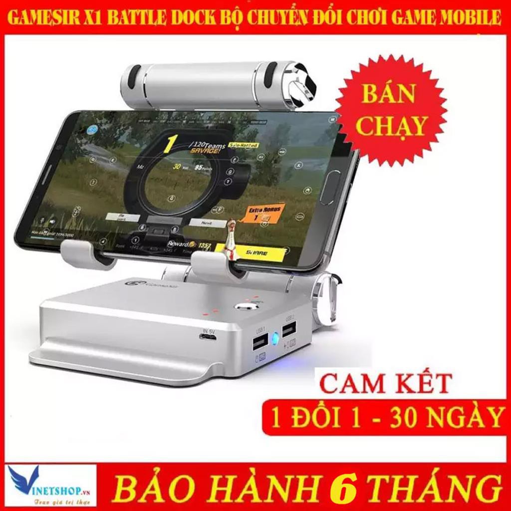 Gamesir X1 Battle dock bộ chuyển đổi chơi game PUBG Mobile , AoV , Mobile Legends , RoS, Knives Out, Free Fire -dc3509