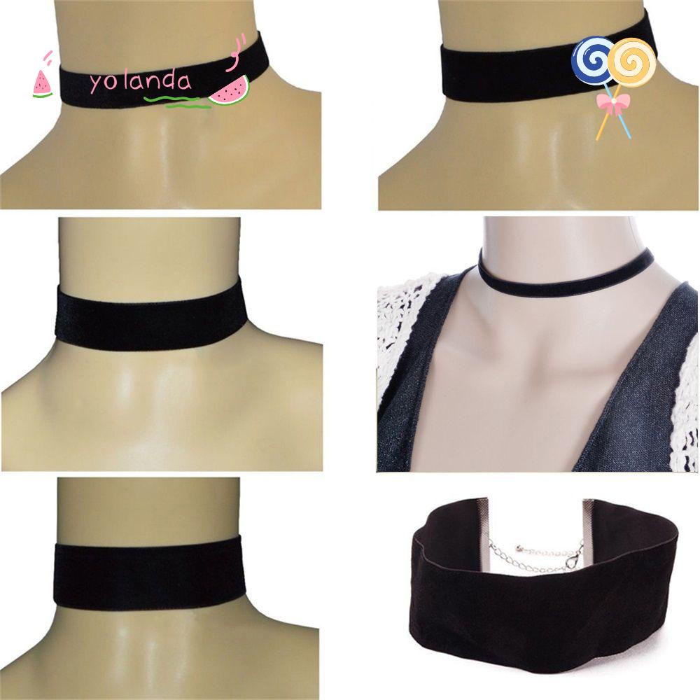 Choker Nhung Đen Phong Cách Gothic Cá Tính