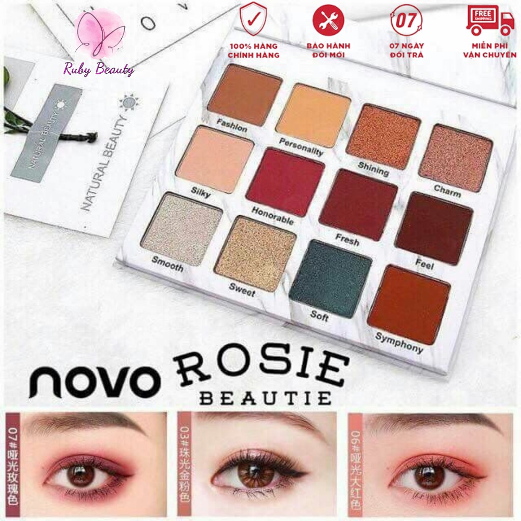 PHẤN MẮT NOVO VIVID COLOR 12 Ô