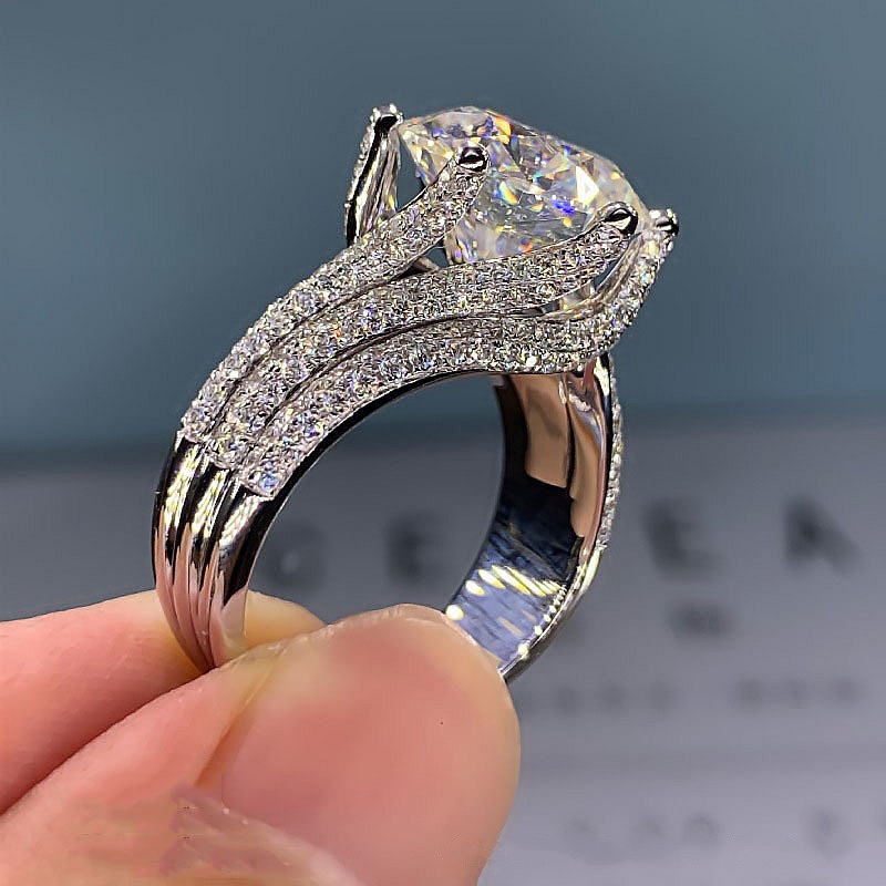 Nhẫn Mạ VàNg 14K ĐíNh Đá Sapphire Giả ThờI Trang