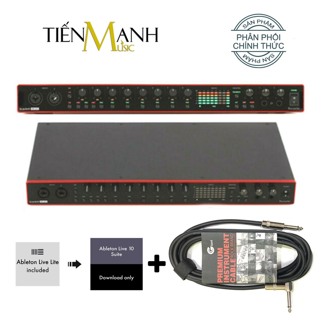 [Tặng Cable] Focusrite Scarlett 18i20 Gen 3 Sound Card Âm Thanh - Focus USB Audio Interface SoundCard (3rd - Gen3)