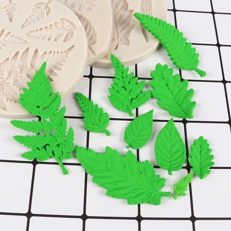 Khuôn silicone lá các loại