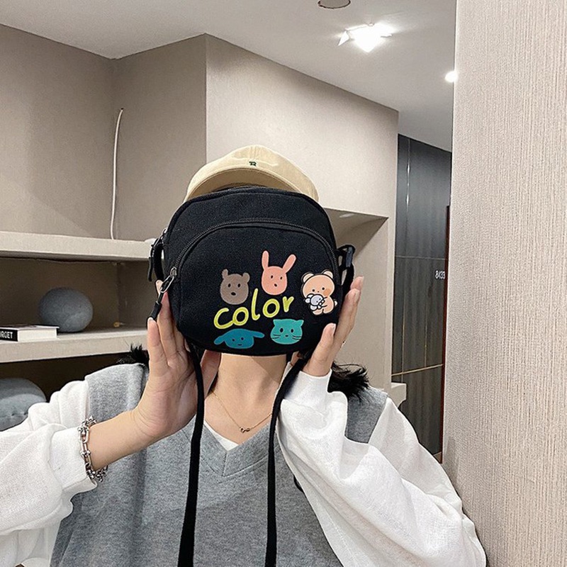 Túi Đeo Chéo canvas Phong Cách Hàn Quốc Mới 2022 Thời Trang Cho Nữ