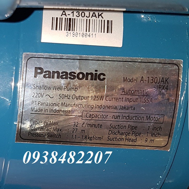 Máy bơm nước tăng áp Panasonic A-130JAK - Hàng chính hãng