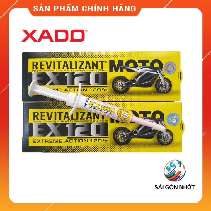 Tuýp Xado Ex120 Revitalizant 4ml - Phụ gia phục hồi động cơ các dòng xe máy công nghệ Nano Metal Ceramic