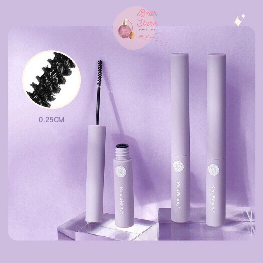 Mascara Chuốt Mi Kiss Beauty Vỏ Tím Pastel Hàng Nội Địa Trung Siêu Mảnh Giúp Mi Cong Đẹp Tự Nhiên 5ml | BigBuy360 - bigbuy360.vn
