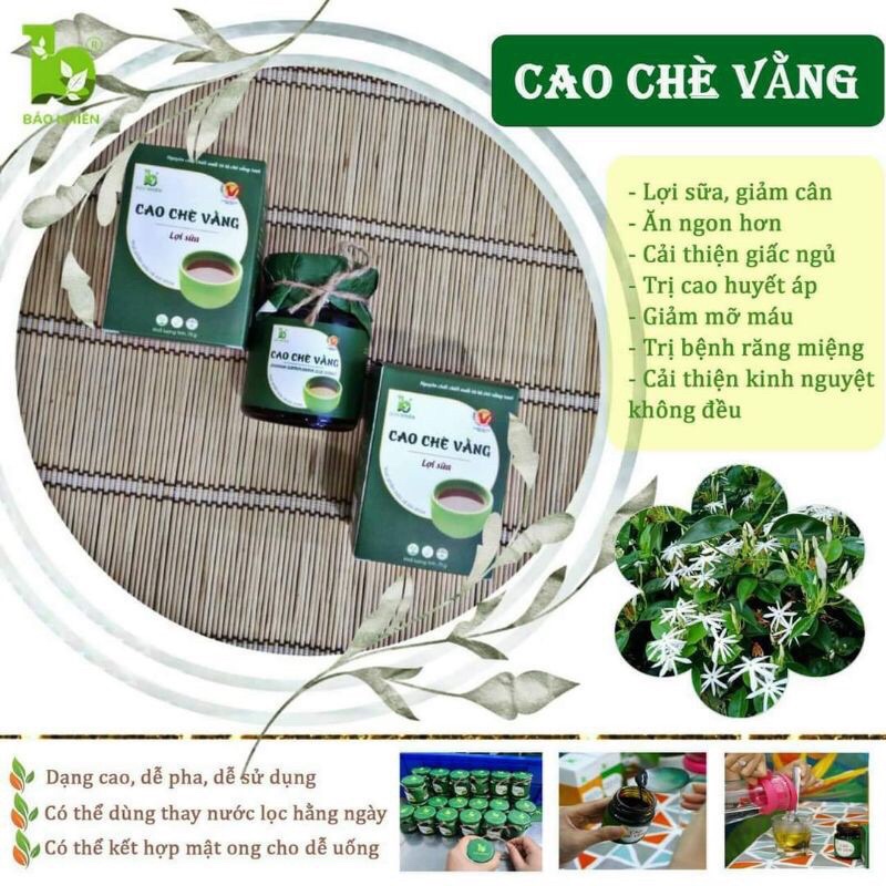 Cao chè vằng lợi sữa-Giảm cân sau sinh