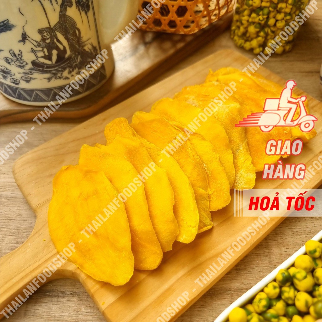 Xoài Sấy Dẻo Miếng To - Lon 500gram