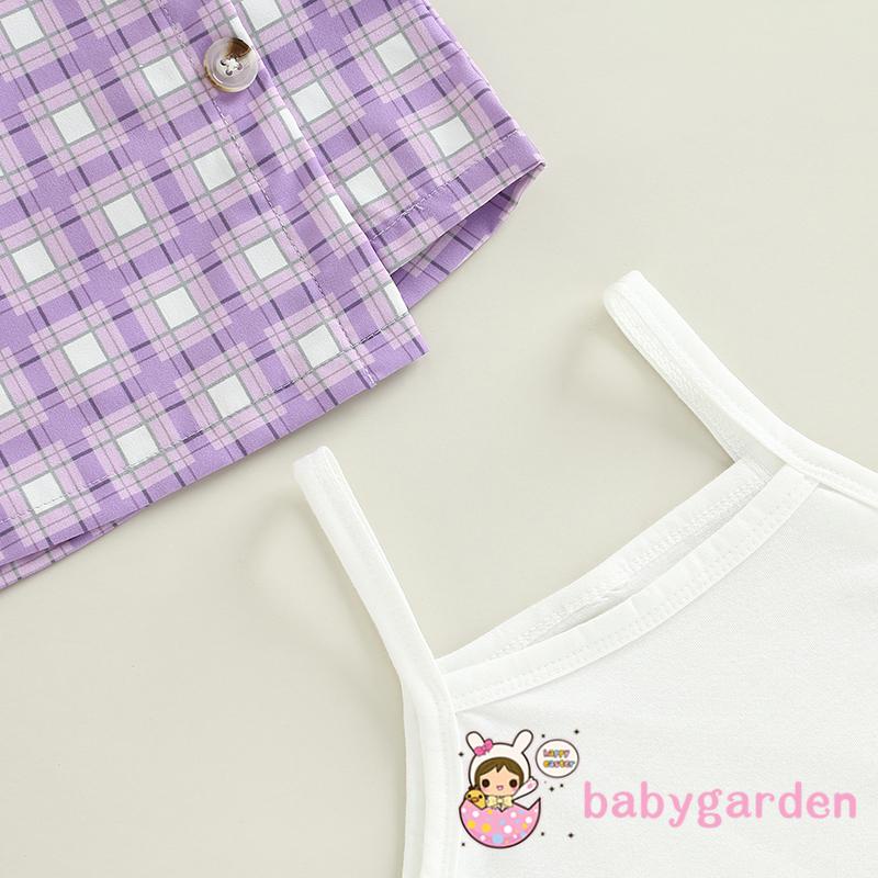 Bộ Trang Phục 4 Món Áo Khoác Tay Dài + Chân Váy + Mũ Beret Họa Tiết Kẻ Sọc Thời Trang Mùa Thu Cho Bé Gái 3-7 Tuổi