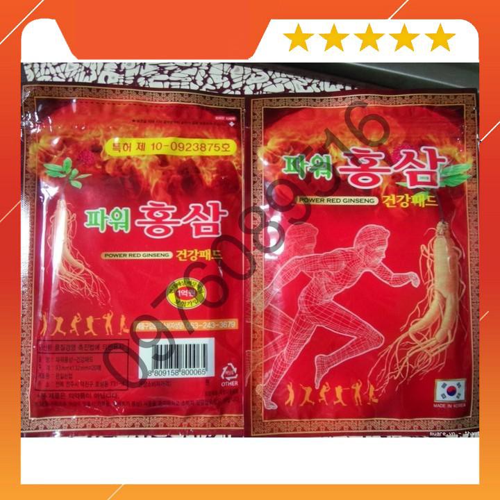 Cao dán hồng sâm túi đỏ- KOREA POWER GINSENG