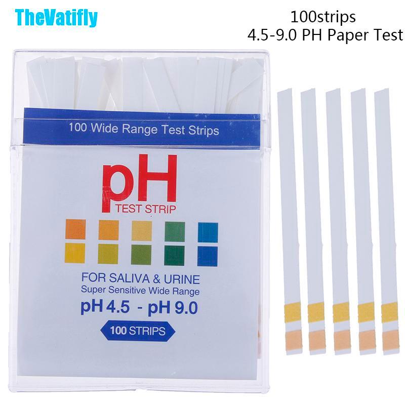 Bộ 100 Que Thử Điện pH 4.5-9.0 Chuyên Dụng Chất Lượng Cao